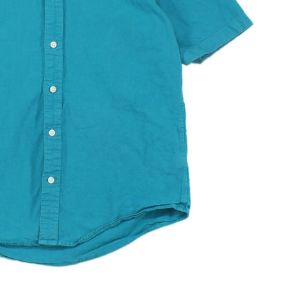 Mens Shirt Button Up Short Sleeve Classic