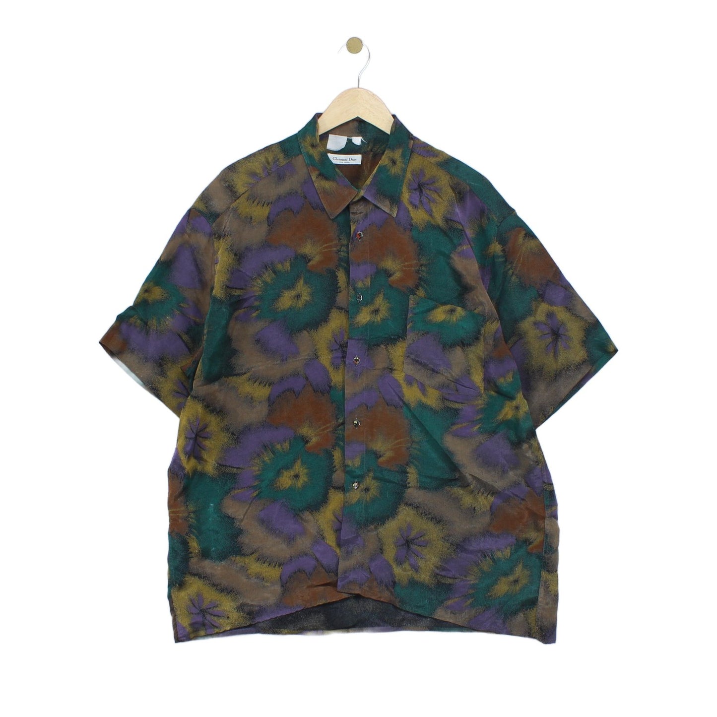 Mens Abstract Shirt Short Sleeve