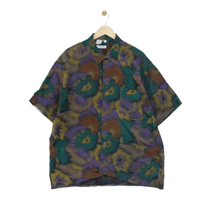 Mens Abstract Shirt Short Sleeve