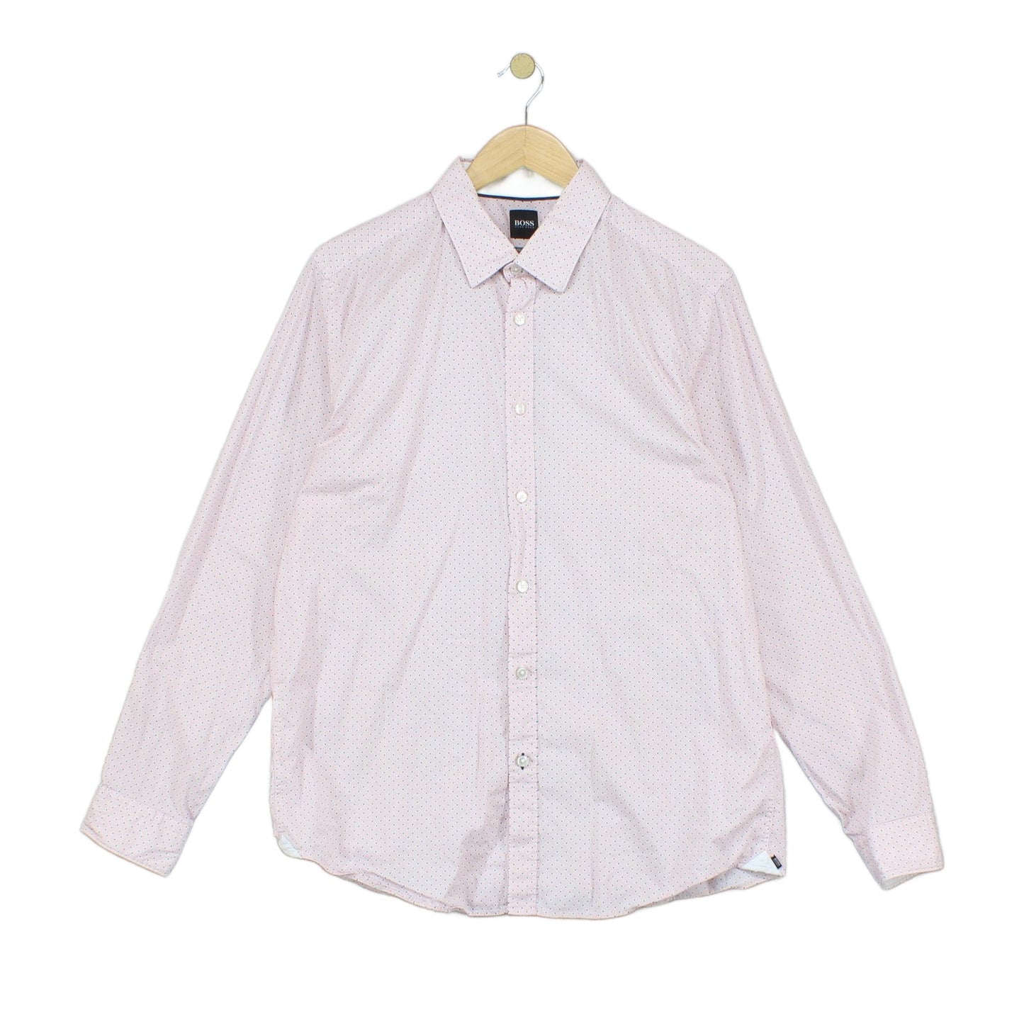Mens Shirt Regular Fit Stretch Long Sleeve