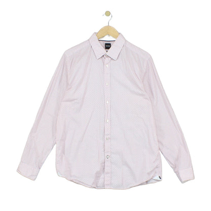 Mens Shirt Regular Fit Stretch Long Sleeve