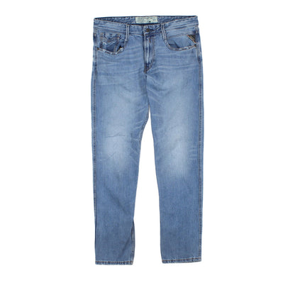Mens Anbass Jeans Tapered Distressed