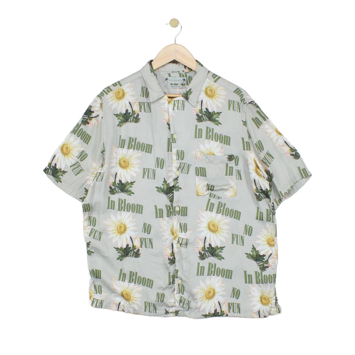 Mens Viscose Floral Shirt Short Sleeve Printed
