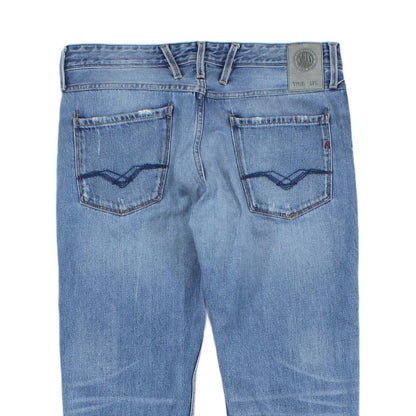 Mens Anbass Jeans Tapered Distressed
