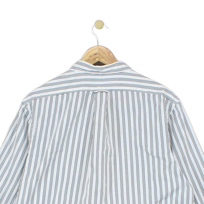 Mens Striped Shirt Slim Fit Long Sleeve
