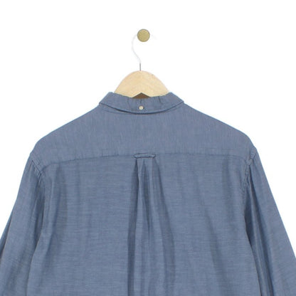 Mens Shirt Button Down Long Sleeve Pocket
