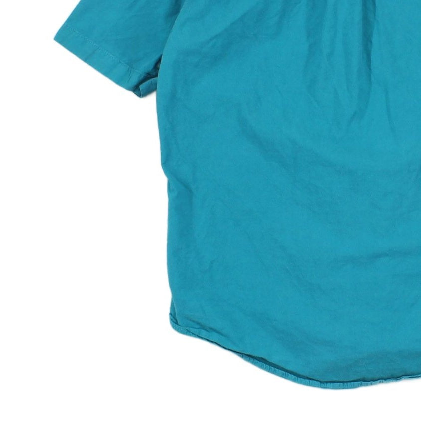 Mens Shirt Button Up Short Sleeve Classic