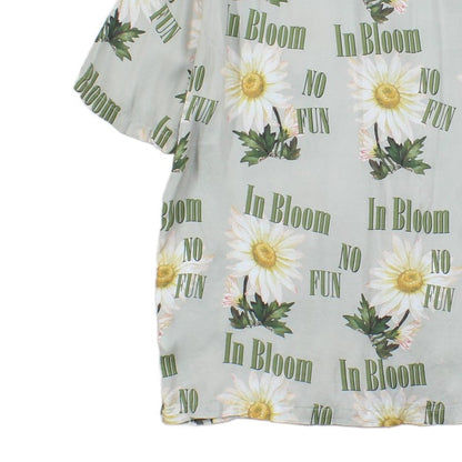 Mens Viscose Floral Shirt Short Sleeve Printed