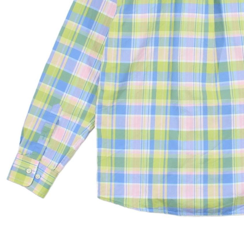 Mens Plaid Shirt Long Sleeve Button Up