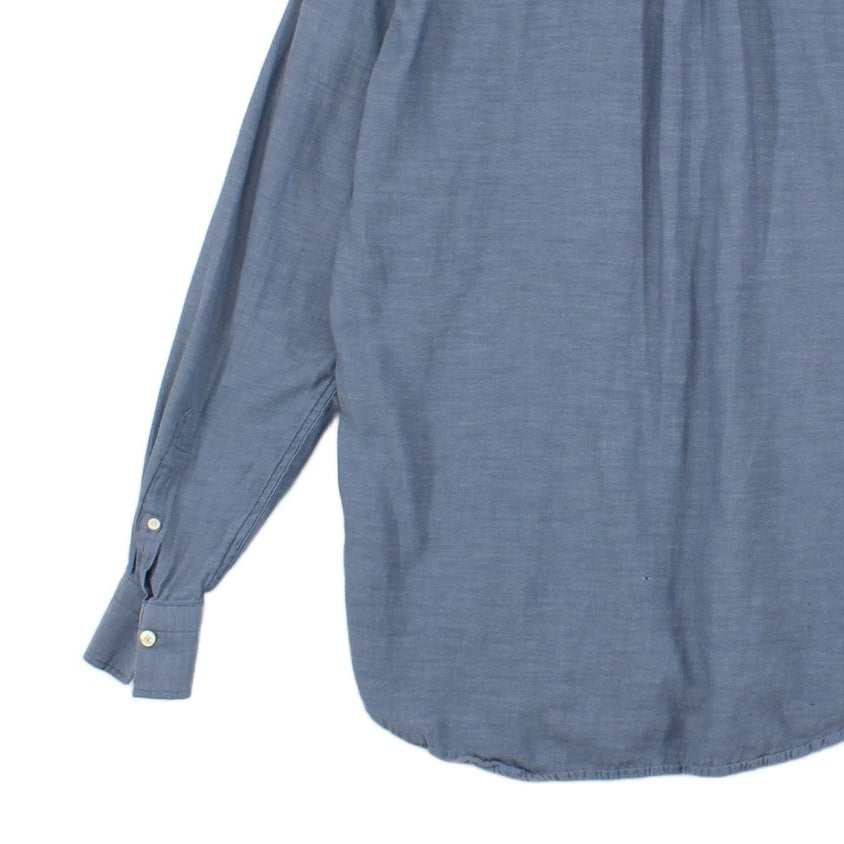 Mens Shirt Button Down Long Sleeve Pocket
