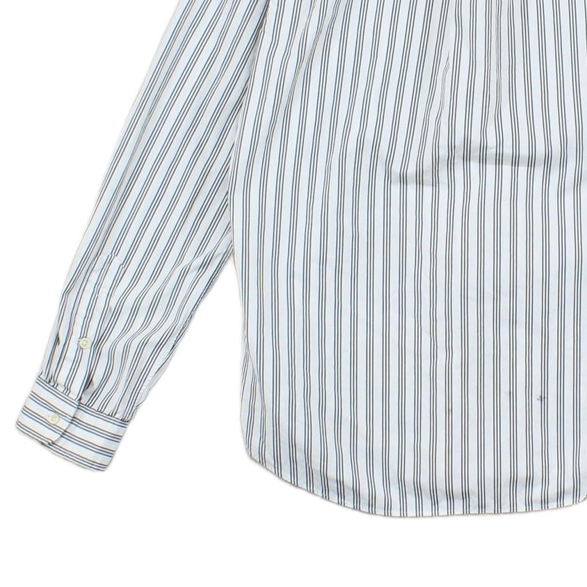 Mens Striped Shirt Slim Fit Long Sleeve