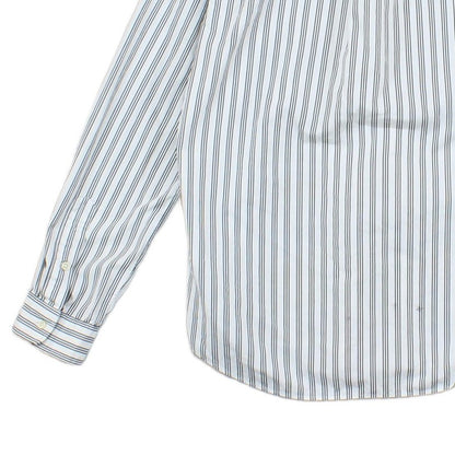 Mens Striped Shirt Slim Fit Long Sleeve