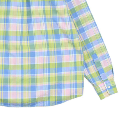 Mens Plaid Shirt Long Sleeve Button Up