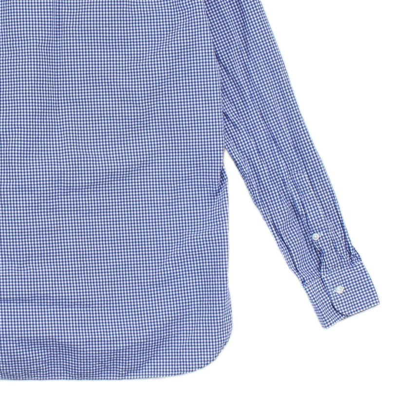 Mens Check Shirt Gingham Long Sleeve Button Up