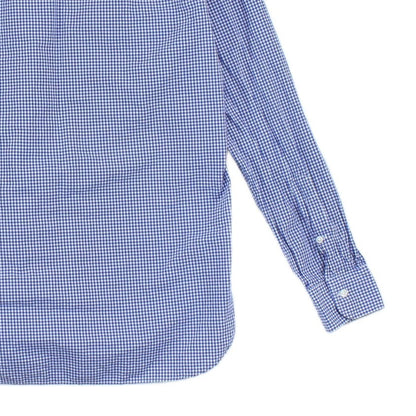 Mens Check Shirt Gingham Long Sleeve Button Up