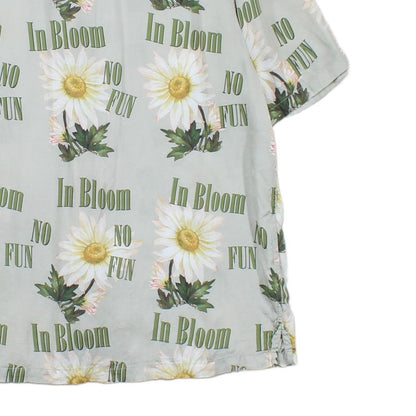 Mens Viscose Floral Shirt Short Sleeve Printed