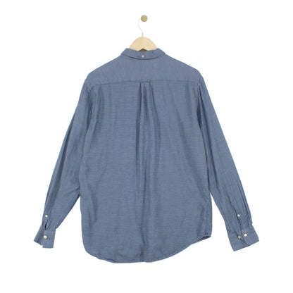 Mens Shirt Button Down Long Sleeve Pocket
