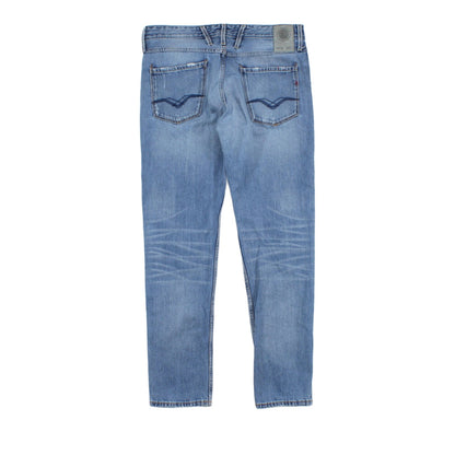 Mens Anbass Jeans Tapered Distressed