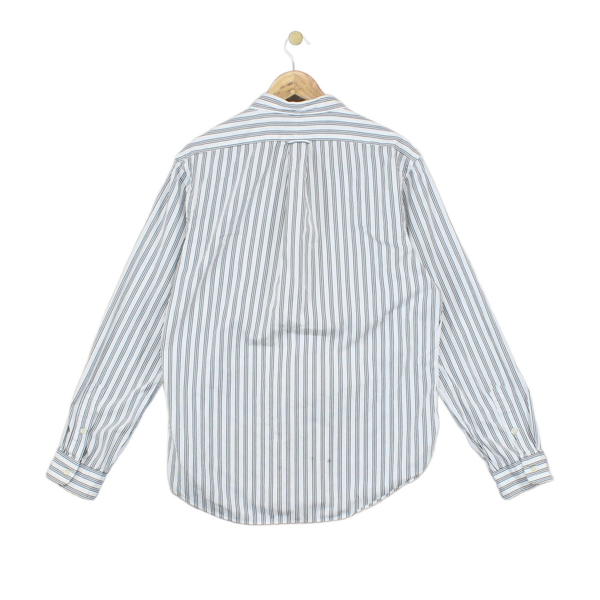 Mens Striped Shirt Slim Fit Long Sleeve