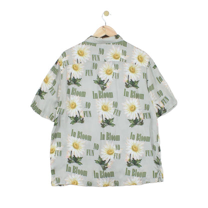 Mens Viscose Floral Shirt Short Sleeve Printed