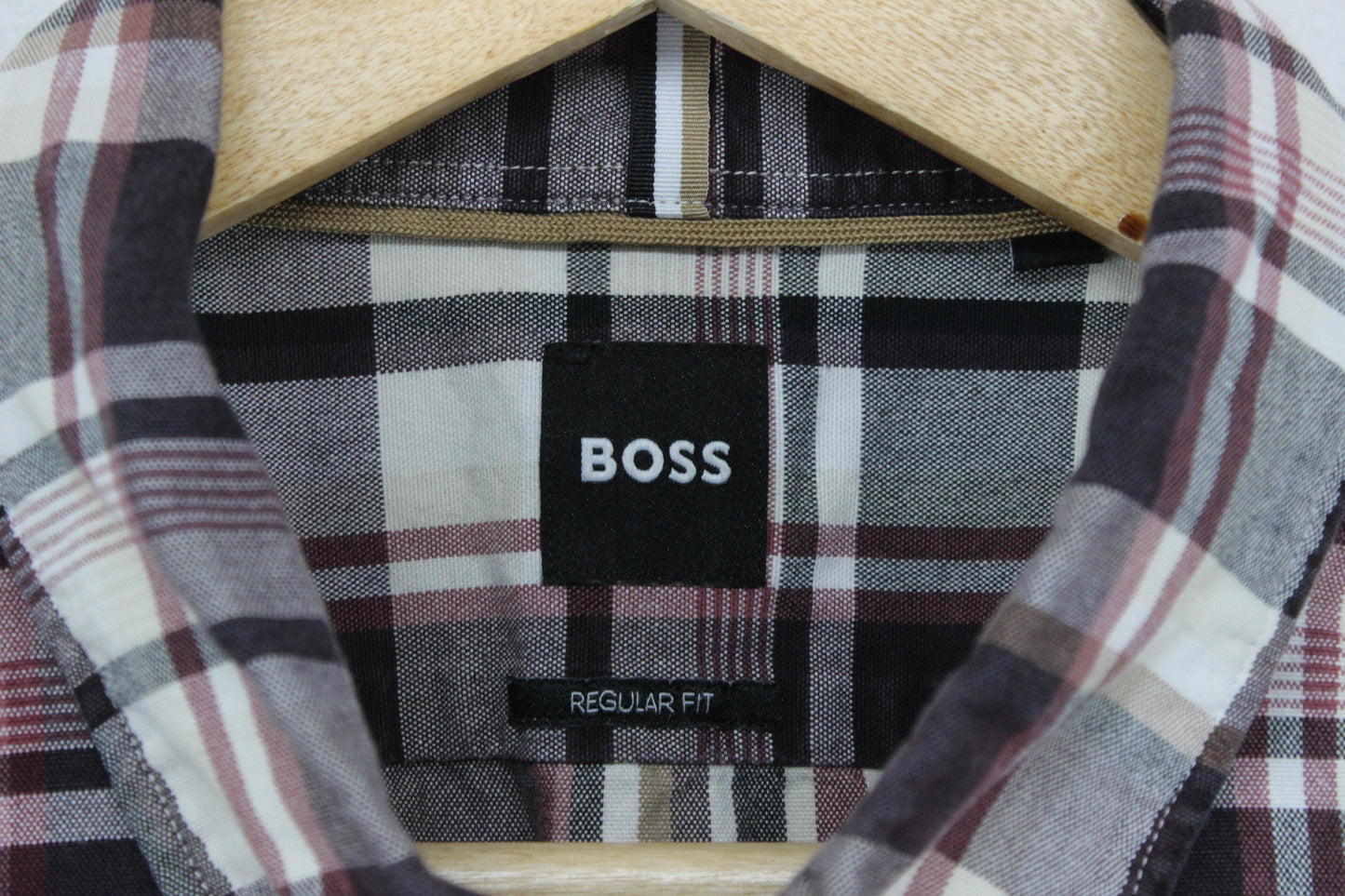 Mens Plaid Shirt Check Long Sleeve