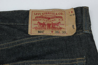 Mens 501 Jeans Classic Fit Denim Durable