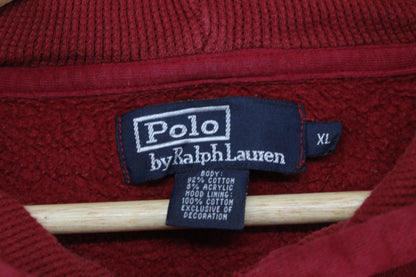 Mens Hoodie Embroidered Big Pony