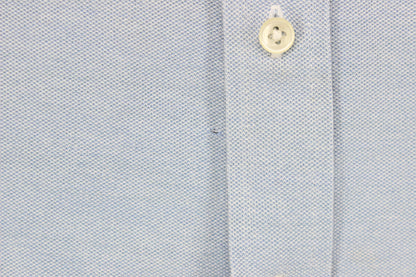 Womens Knit Oxford Shirt Collared Button Up Stretch