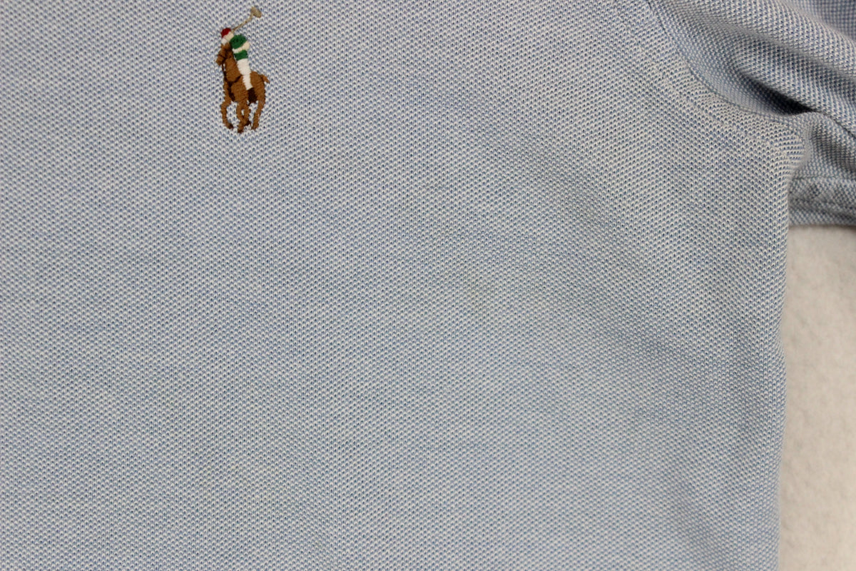 Womens Knit Oxford Shirt Collared Button Up Stretch