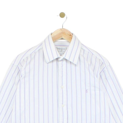 Mens Striped Shirt Formal Classic