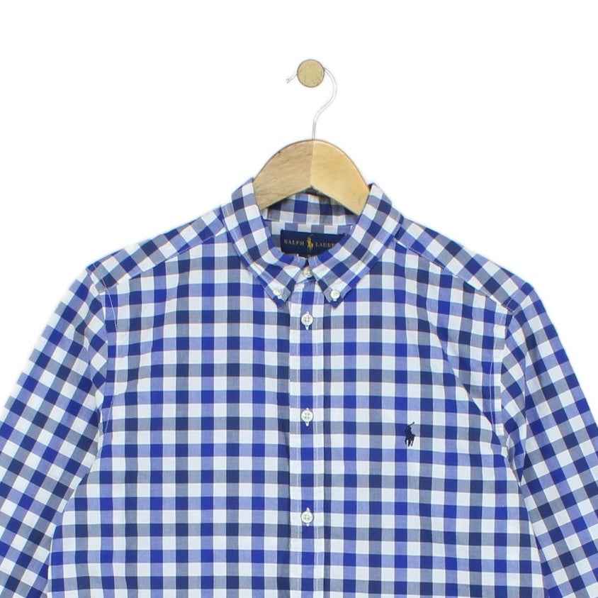Boys Plaid Shirt Check Long Sleeve
