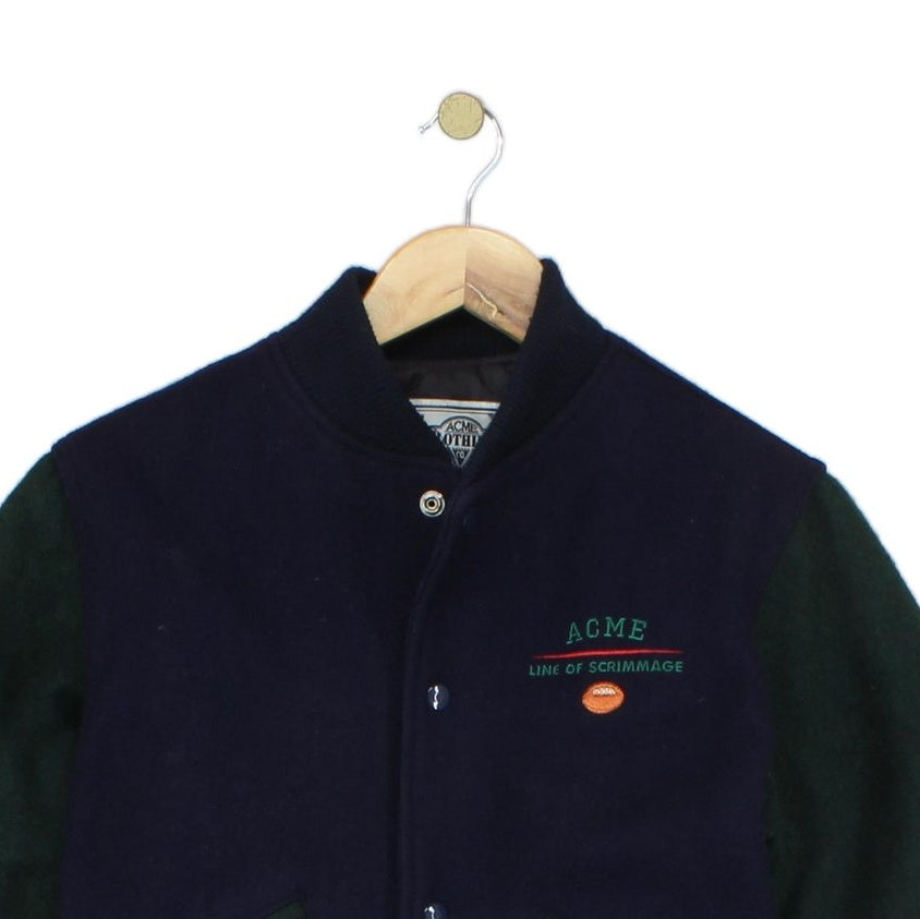 Boys Varsity Jacket Usa Made Cartoon Wool