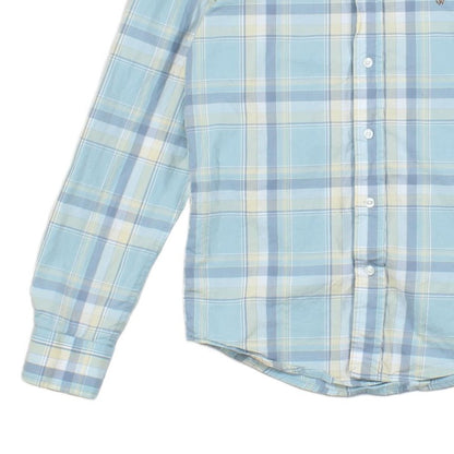 Mens Plaid Shirt Custom Fit Long Sleeve Casual