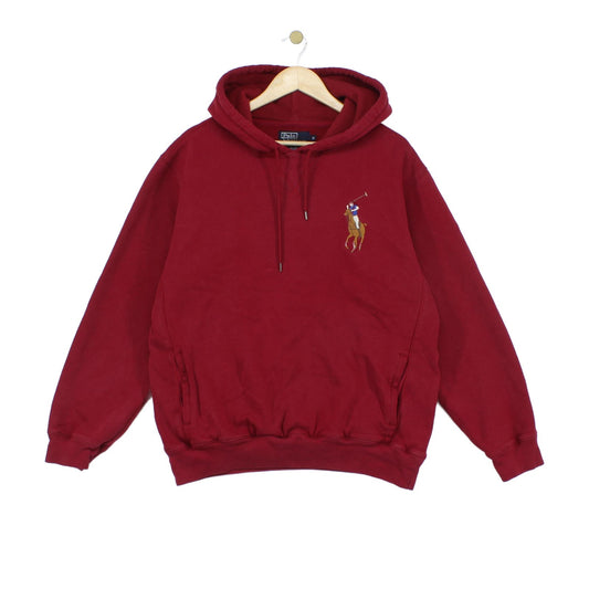Mens Hoodie Embroidered Big Pony
