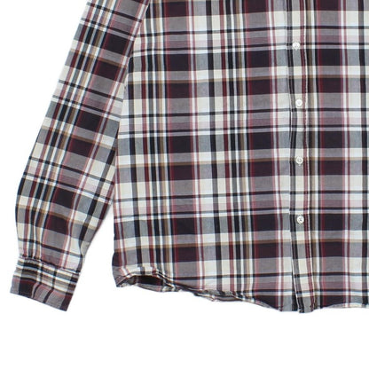 Mens Plaid Shirt Check Long Sleeve