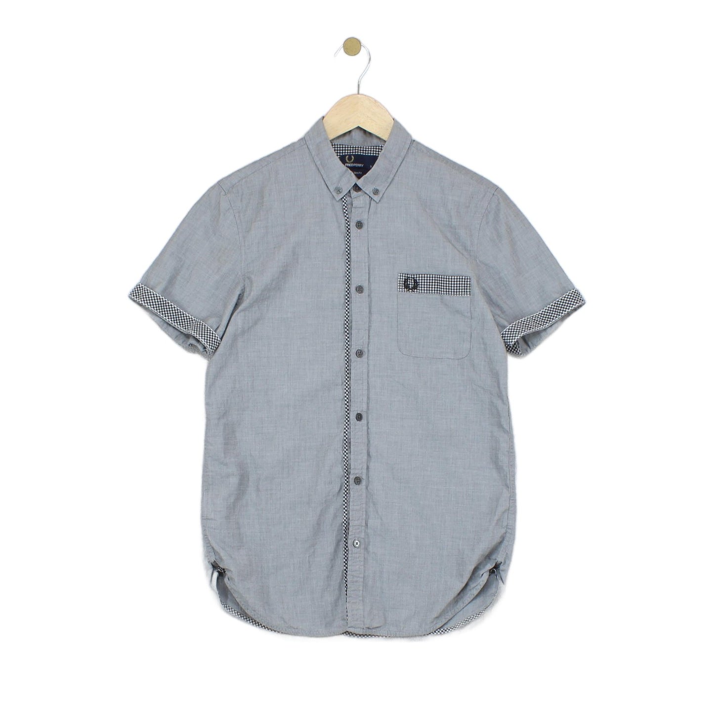 Mens Shirt Button Up Short Sleeve Slim Fit