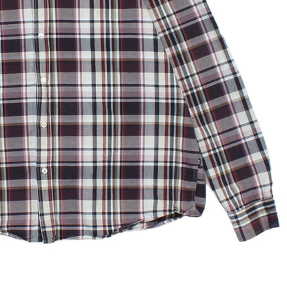 Mens Plaid Shirt Check Long Sleeve