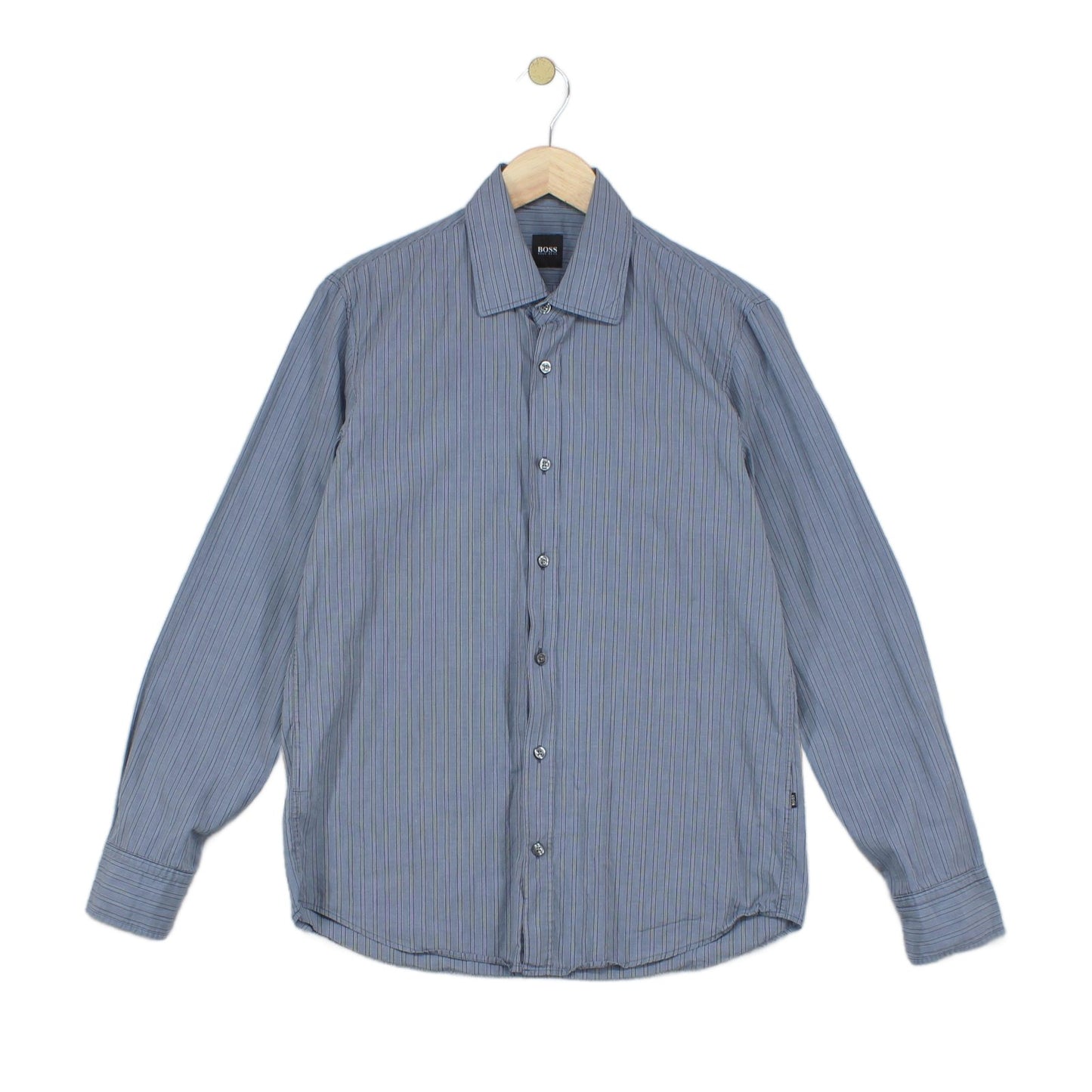 Mens Striped Shirt Long Sleeve Formal