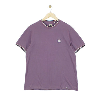 Mens T-Shirt Short Sleeve Pique Cotton