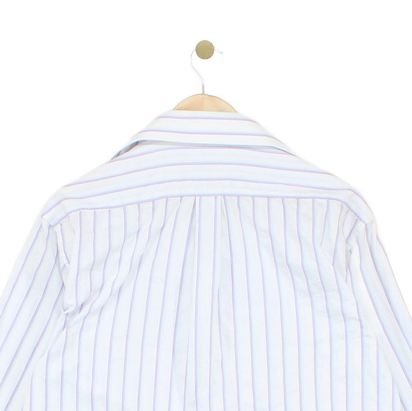 Mens Striped Shirt Formal Classic