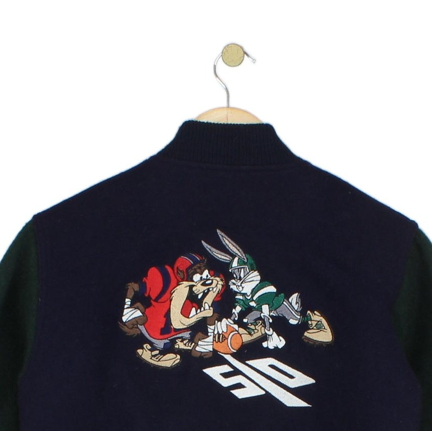 Boys Varsity Jacket Usa Made Cartoon Wool
