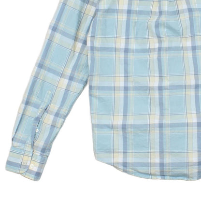 Mens Plaid Shirt Custom Fit Long Sleeve Casual