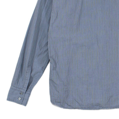 Mens Striped Shirt Long Sleeve Formal