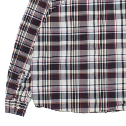 Mens Plaid Shirt Check Long Sleeve