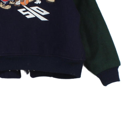 Boys Varsity Jacket Usa Made Cartoon Wool