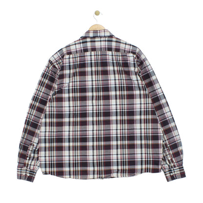 Mens Plaid Shirt Check Long Sleeve