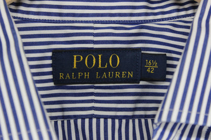 Mens Striped Shirt Button Up Collared