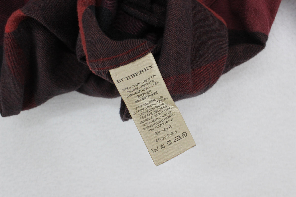 Mens Flannel Plaid Shirt Long Sleeve Check Slim Fit