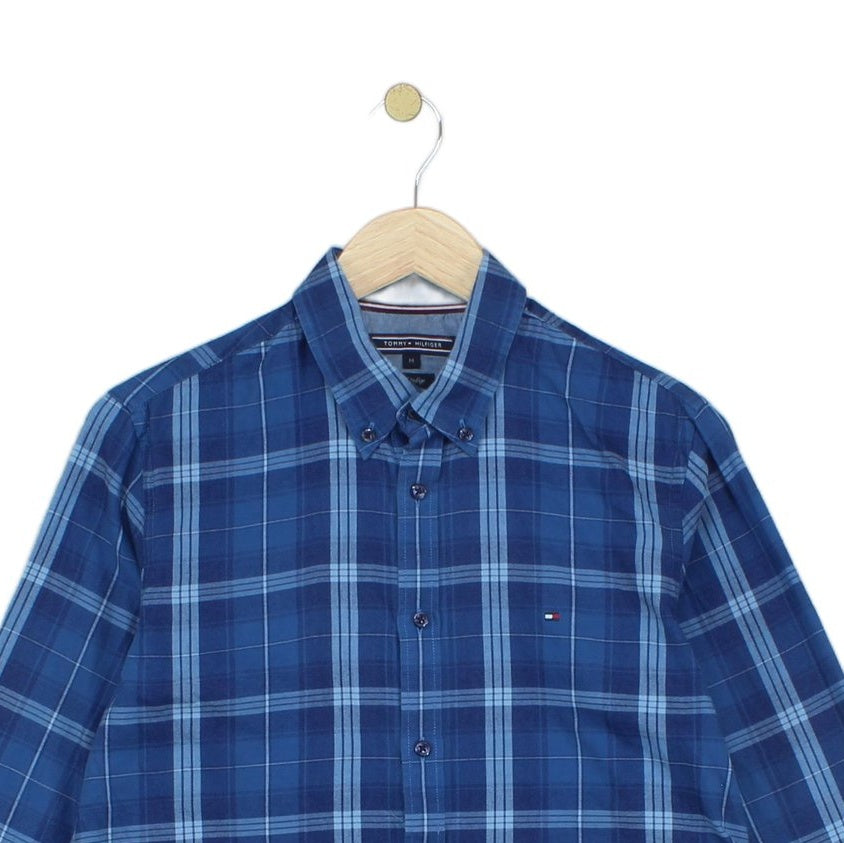 Mens Plaid Shirt Long Sleeve Button Up