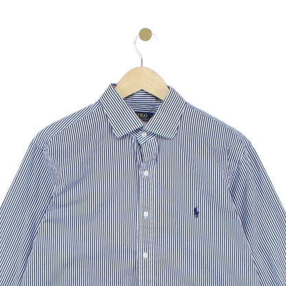 Mens Striped Shirt Button Up Collared